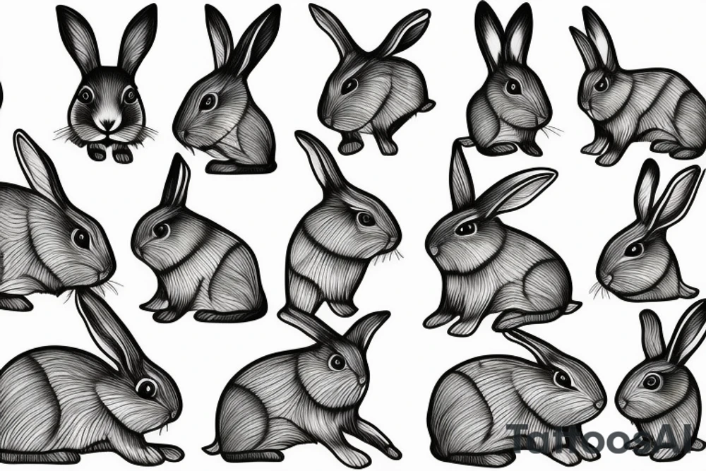 rabbit tattoo idea
