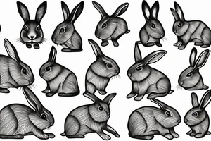 rabbit tattoo idea