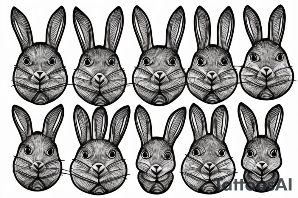 rabbit tattoo idea