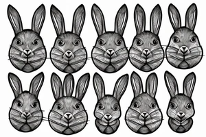 rabbit tattoo idea