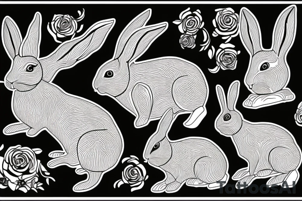 rabbit tattoo idea