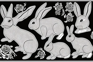 rabbit tattoo idea