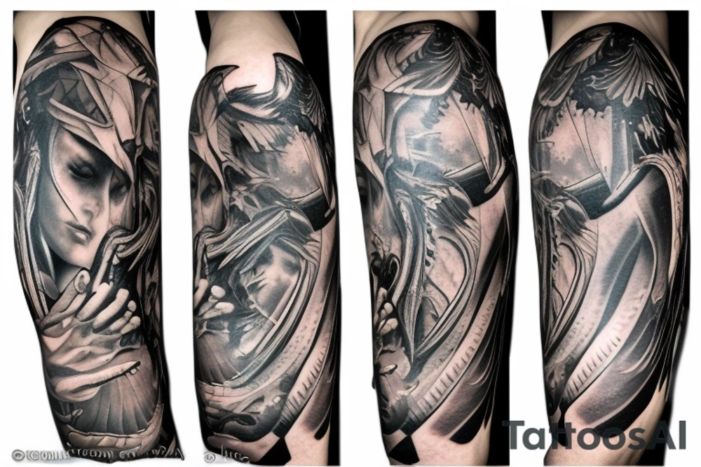 Falling Angel tattoo idea