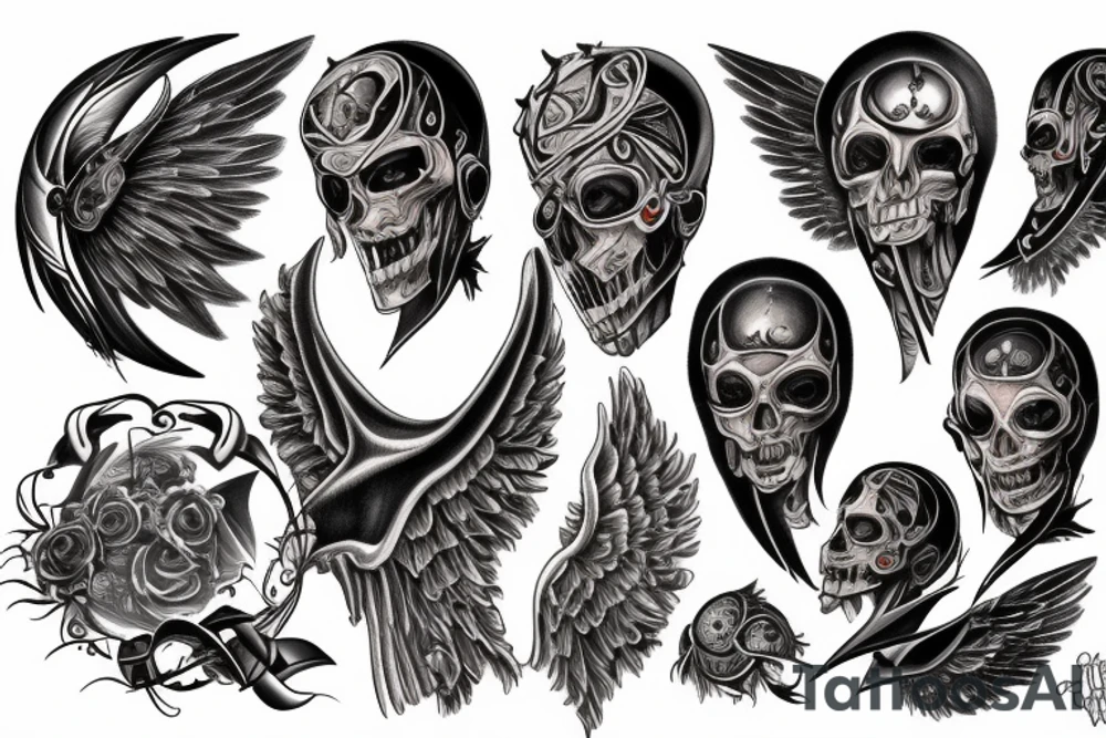 Falling Angel tattoo idea