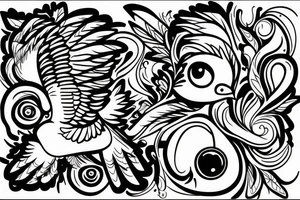 pigeon fuck a baby tattoo idea