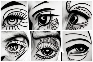 Look at me with an eye from above tattoo idea