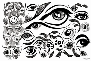 Look at me with an eye from above tattoo idea