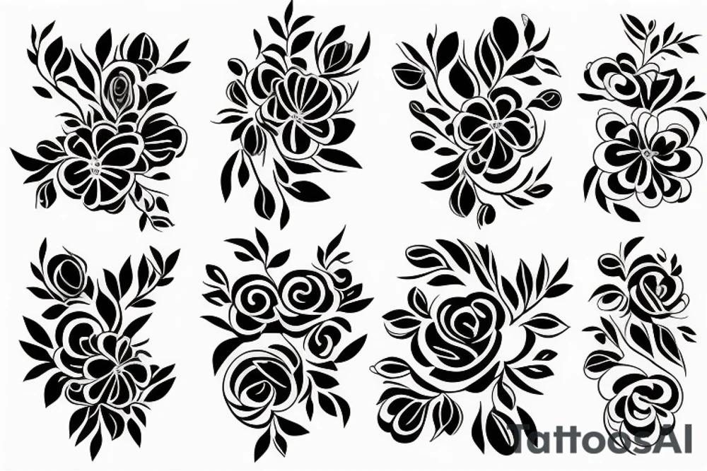 semicolon and lilac flower combination tattoo idea