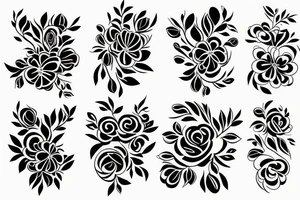 semicolon and lilac flower combination tattoo idea
