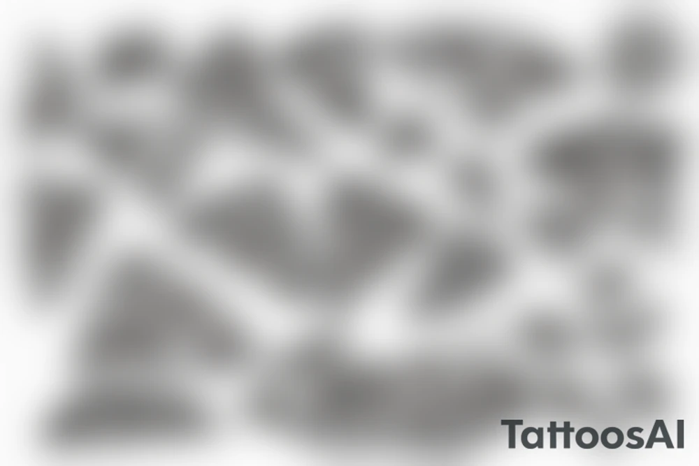 Melting pizza tattoo idea
