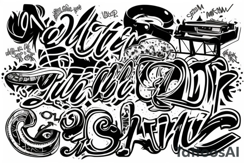 Nyc graffiti letters tattoo idea