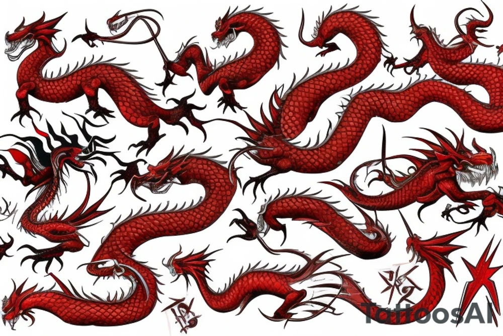 red dragon tattoo idea