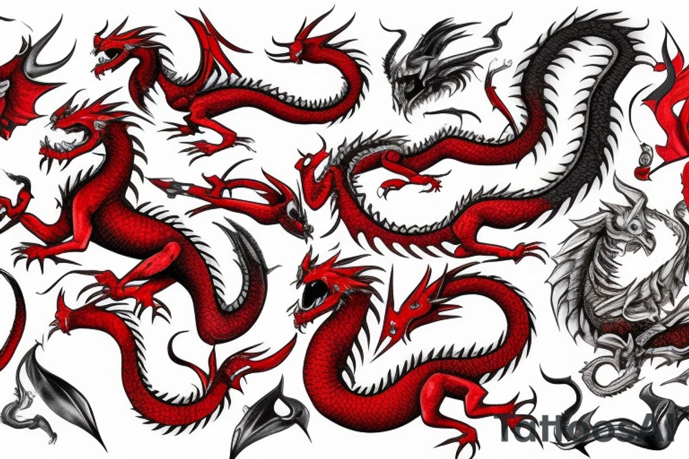 red dragon tattoo idea