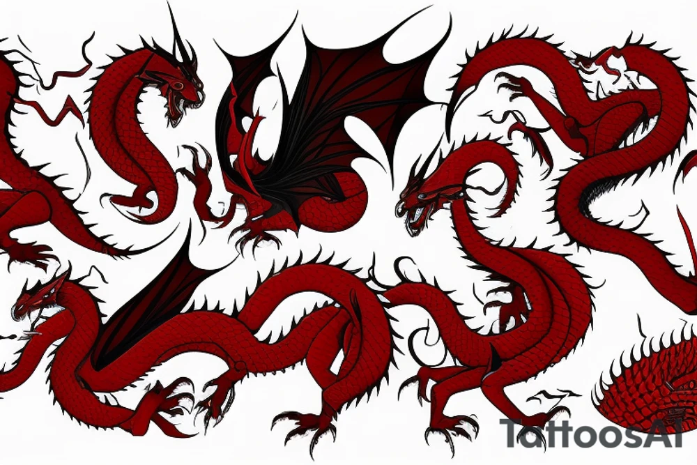 red dragon tattoo idea