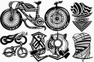 Triathlon meaning swim bike run tattoo tattoo idea