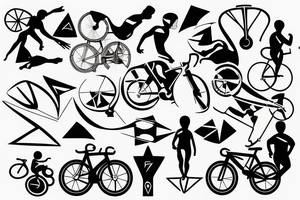 Triathlon meaning swim bike run tattoo tattoo idea