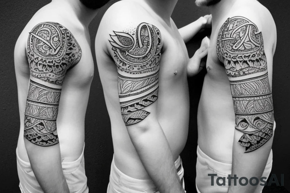 Feeling for dad and son. In small size and with name parshwa tattoo idea