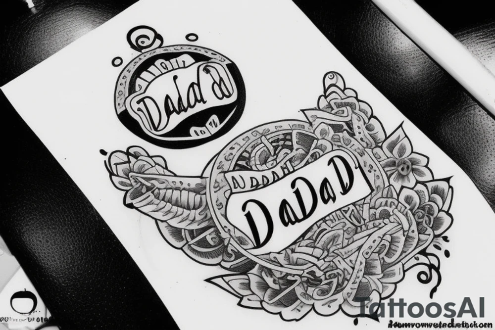 Feeling for dad and son. In small size and with name parshwa tattoo idea