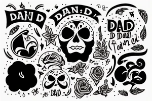 Feeling for dad . Small size tattoo tattoo idea