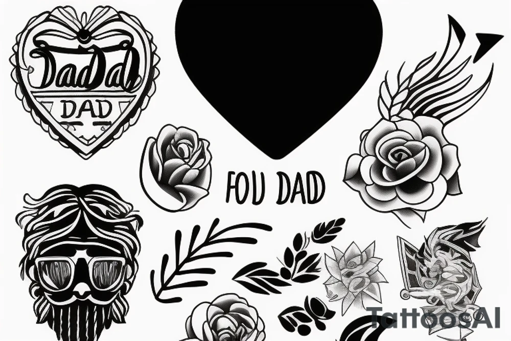 Feeling for dad . Small size tattoo tattoo idea