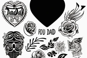 Feeling for dad . Small size tattoo tattoo idea