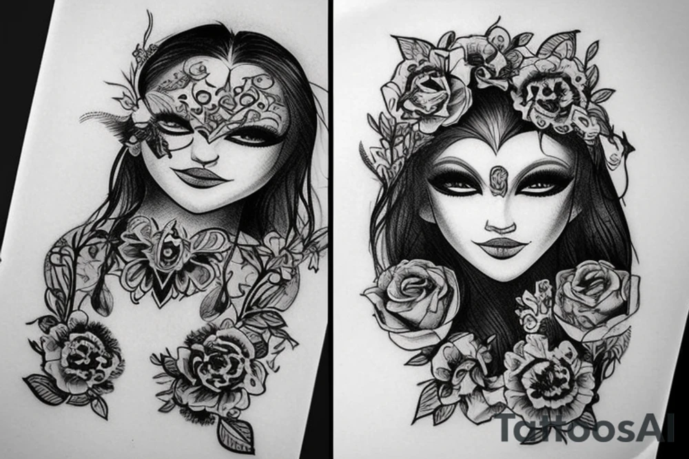 Паук на паучьей сети из молний tattoo idea