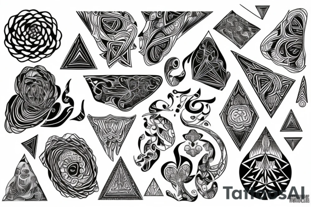 a psychedelic tribute to postivity tattoo idea