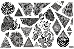 a psychedelic tribute to postivity tattoo idea
