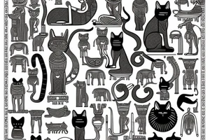 Egyptian cat tattoo idea