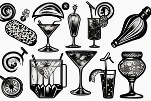 Cocktail Shaker tattoo idea