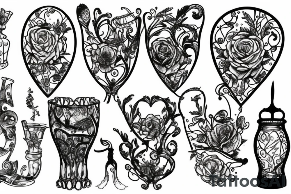 Coupette Glass tattoo idea