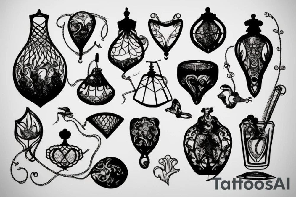 Coupette Glass tattoo idea
