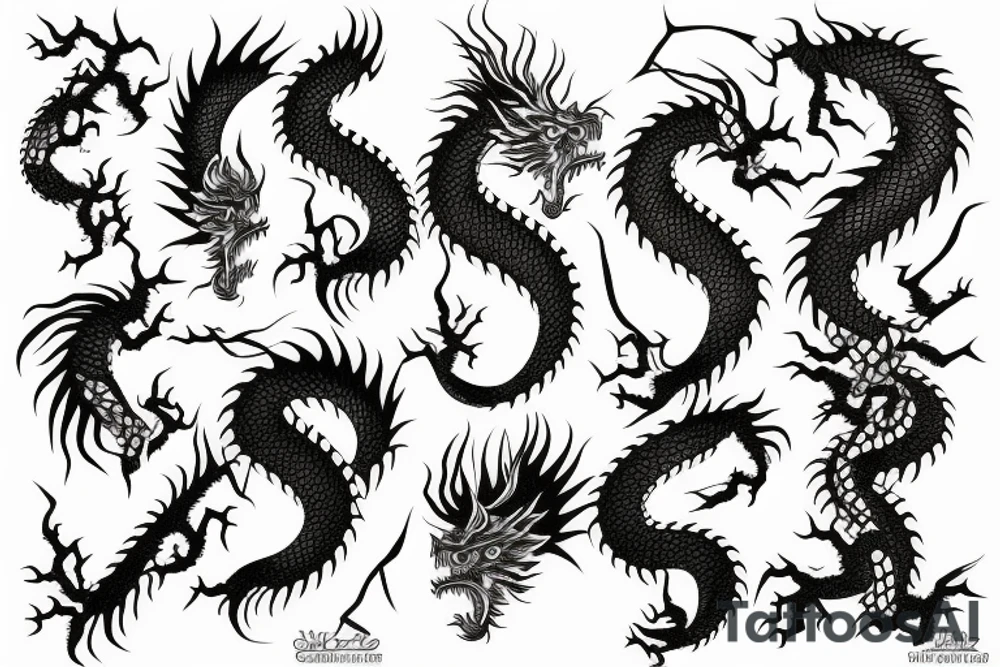 Japanese dragon tattoo idea