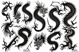 Japanese dragon tattoo idea