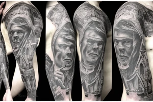 the dome of milano and some statues from it tattoo idea