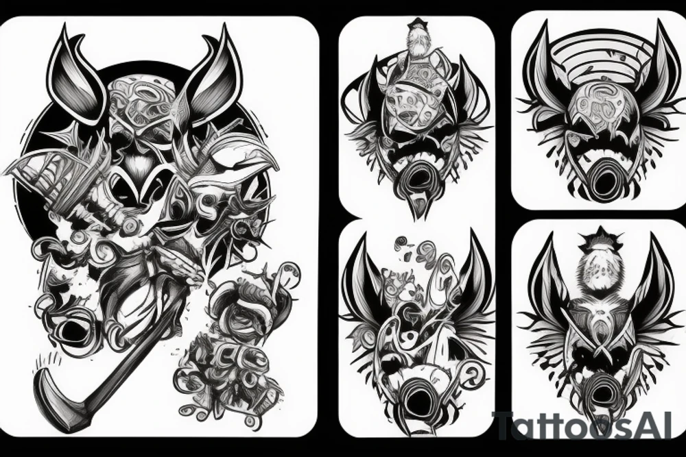 Battle hog tattoo idea