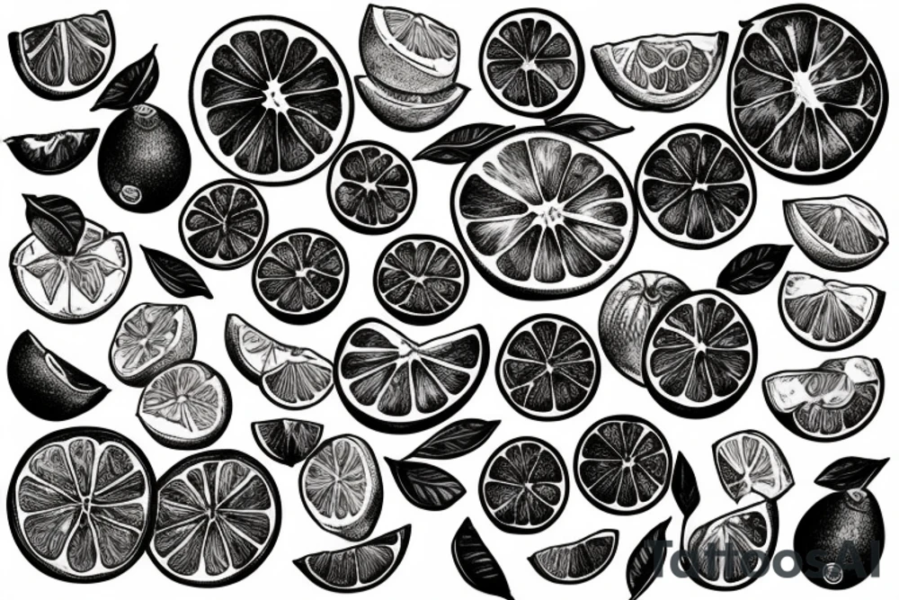 citrus fruit tattoo idea