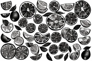 citrus fruit tattoo idea