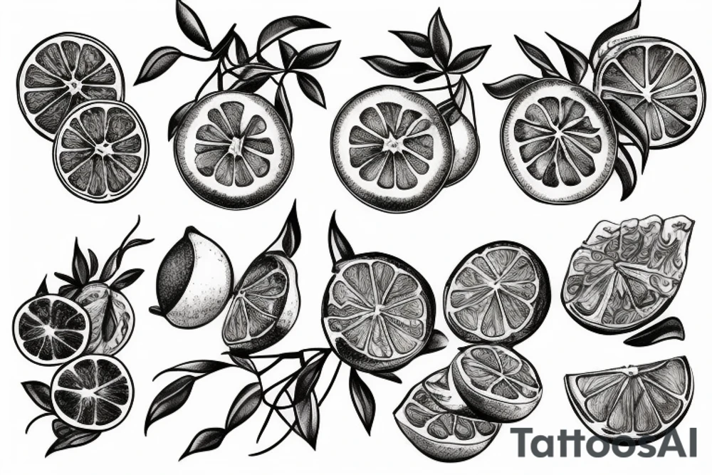 citrus fruit tattoo idea