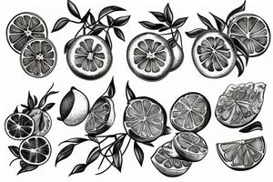 citrus fruit tattoo idea