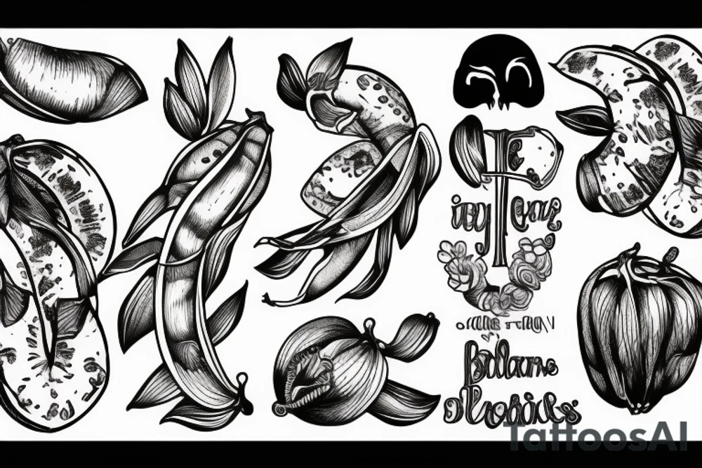 bananas tattoo idea