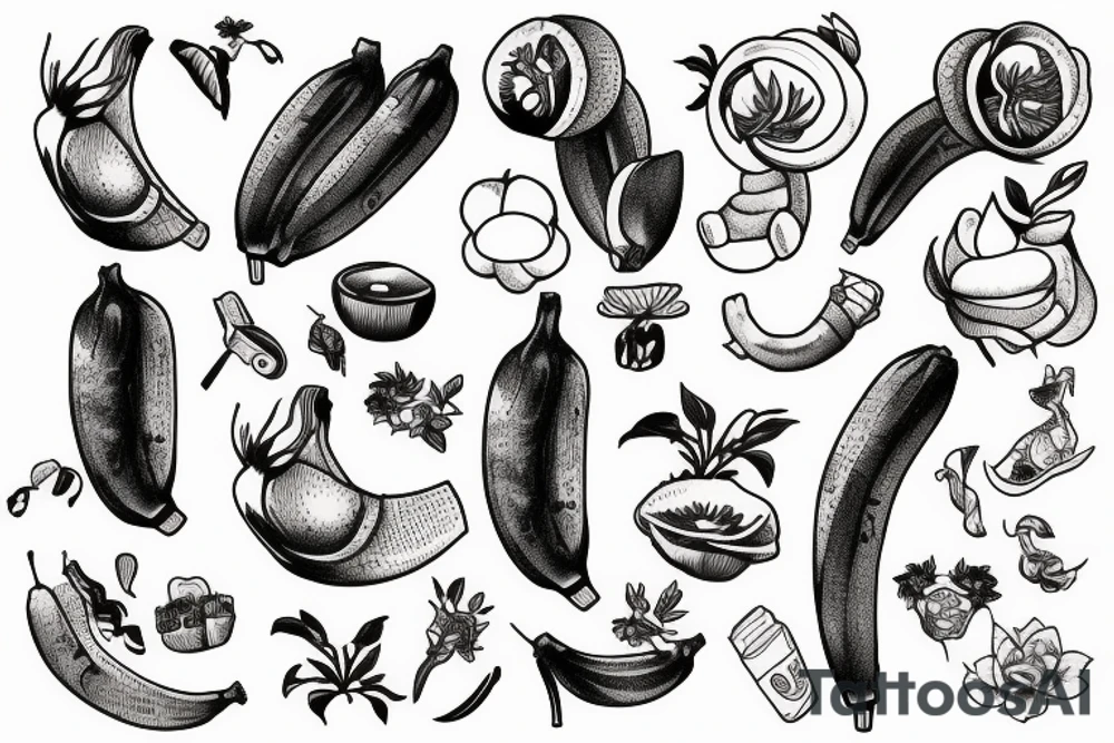 bananas tattoo idea