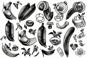 bananas tattoo idea