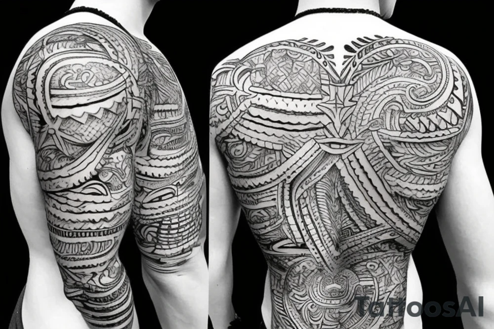 open coconut tattoo idea