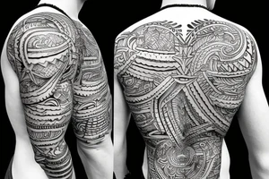 open coconut tattoo idea
