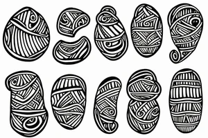 open coconut tattoo idea