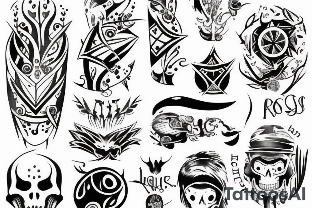 A minimalist design for boys tattoo idea