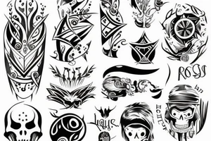 A minimalist design for boys tattoo idea