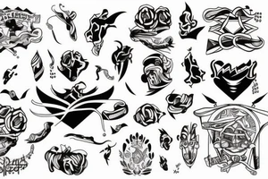 A minimalist design for boys tattoo idea