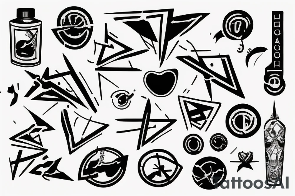 A minimalist design for boys tattoo idea